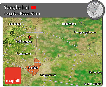 Satellite 3D Map of Yonghehui