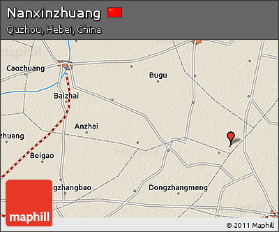 Shaded Relief 3D Map of Nanxinzhuang