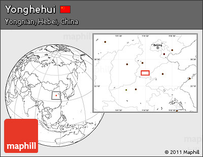 Blank Location Map of Yonghehui