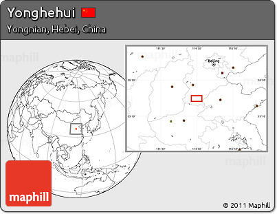Blank Location Map of Yonghehui
