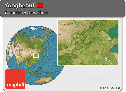 Satellite Location Map of Yonghehui