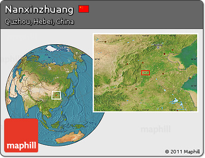 Satellite Location Map of Nanxinzhuang