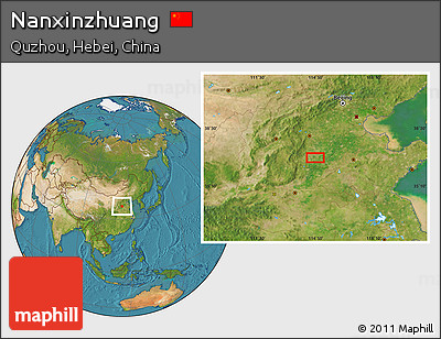 Satellite Location Map of Nanxinzhuang