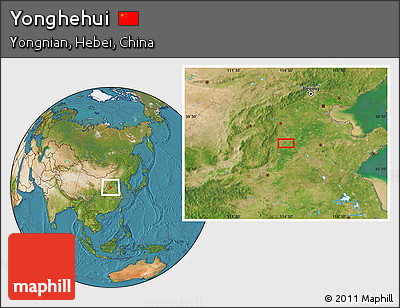 Satellite Location Map of Yonghehui
