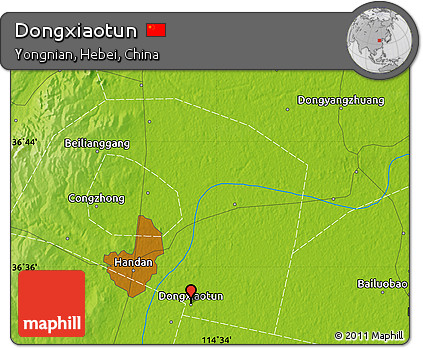 Physical Map of Dongxiaotun
