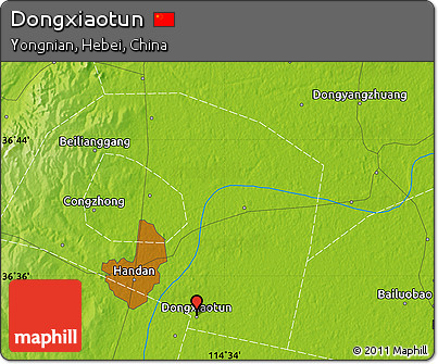 Physical Map of Dongxiaotun