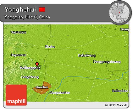 Physical Panoramic Map of Yonghehui