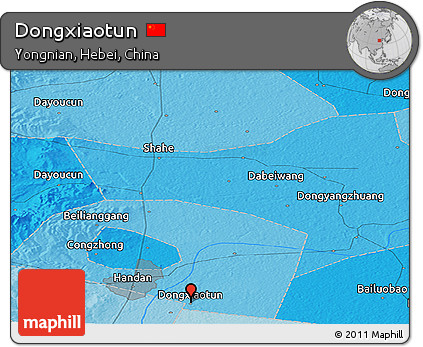 Political Panoramic Map of Dongxiaotun