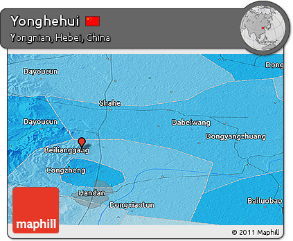 Political Panoramic Map of Yonghehui