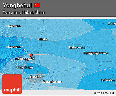Political Panoramic Map of Yonghehui
