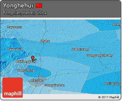 Political Panoramic Map of Yonghehui