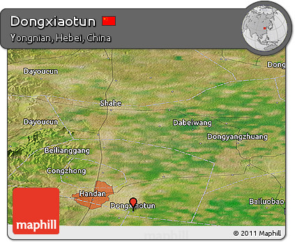 Satellite Panoramic Map of Dongxiaotun