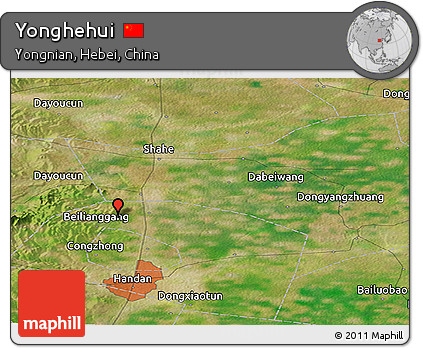 Satellite Panoramic Map of Yonghehui