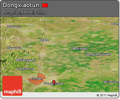 Satellite Panoramic Map of Dongxiaotun