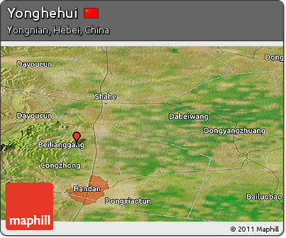 Satellite Panoramic Map of Yonghehui