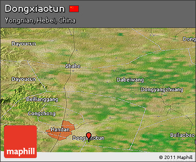 Satellite Panoramic Map of Dongxiaotun