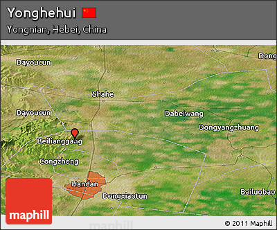 Satellite Panoramic Map of Yonghehui