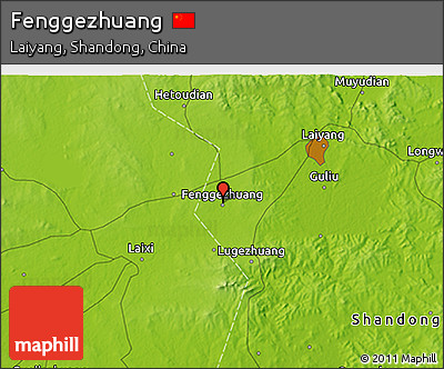 Physical 3D Map of Fenggezhuang