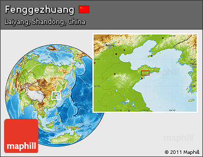 Physical Location Map of Fenggezhuang