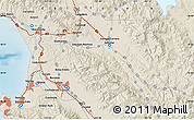 Shaded Relief Map of Gilroy