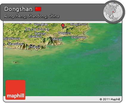 Satellite Panoramic Map of Dongshan