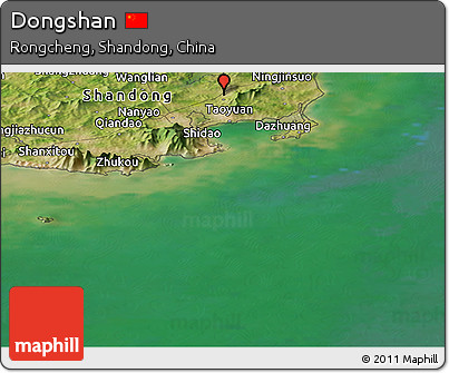 Satellite Panoramic Map of Dongshan