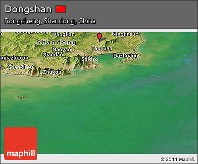 Satellite Panoramic Map of Dongshan