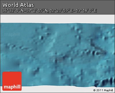 Satellite 3D Map of the Area around 36° 47' 25" N, 12° 49' 29" E