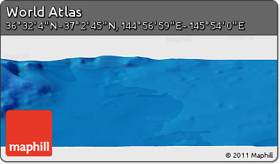 Political Panoramic Map of the Area around 36° 47' 25" N, 145° 25' 30" E