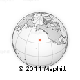 Outline Map of the Area around 36° 47' 25" N, 146° 58' 29" W, rectangular outline