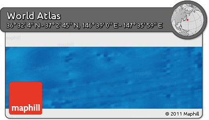 Physical Panoramic Map of the Area around 36° 47' 25" N, 147° 7' 30" E