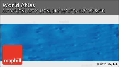 Physical Panoramic Map of the Area around 36° 47' 25" N, 147° 7' 30" E