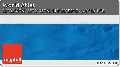 Physical Panoramic Map of the Area around 36° 47' 25" N, 148° 49' 29" E