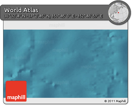 Satellite 3D Map of the Area around 36° 47' 25" N, 152° 13' 29" E