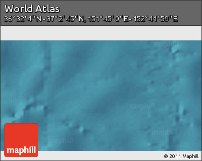 Satellite 3D Map of the Area around 36° 47' 25" N, 152° 13' 29" E