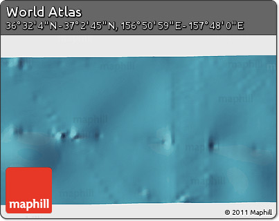 Satellite 3D Map of the Area around 36° 47' 25" N, 157° 19' 29" E