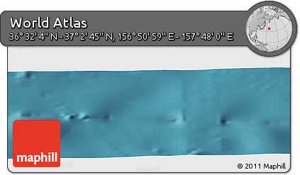 Satellite Panoramic Map of the Area around 36° 47' 25" N, 157° 19' 29" E