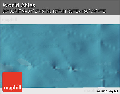 Satellite 3D Map of the Area around 36° 47' 25" N, 158° 10' 30" E