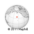 Outline Map of the Area around 36° 47' 25" N, 158° 52' 30" W, rectangular outline