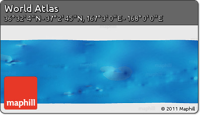 Physical Panoramic Map of the Area around 36° 47' 25" N, 167° 31' 30" E