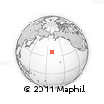 Outline Map of the Area around 36° 47' 25" N, 169° 55' 30" W, rectangular outline