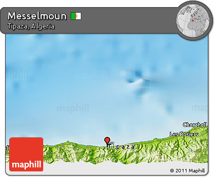 Physical 3D Map of Messelmoun