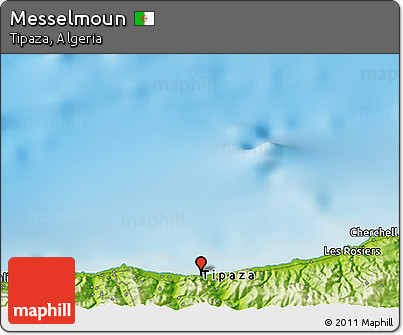 Physical 3D Map of Messelmoun