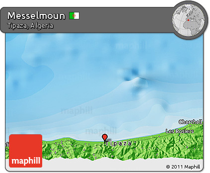 Political 3D Map of Messelmoun