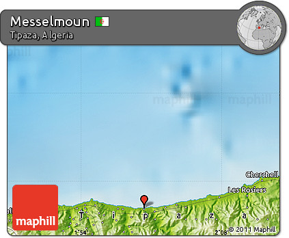 Physical Map of Messelmoun