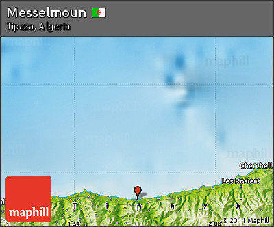 Physical Map of Messelmoun