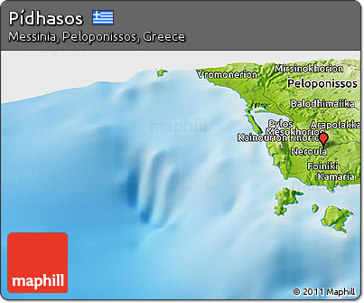 Physical Panoramic Map of Pídhasos