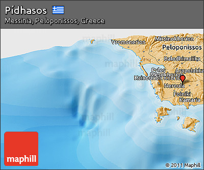 Political Panoramic Map of Pídhasos