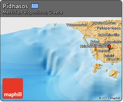 Political Panoramic Map of Pídhasos