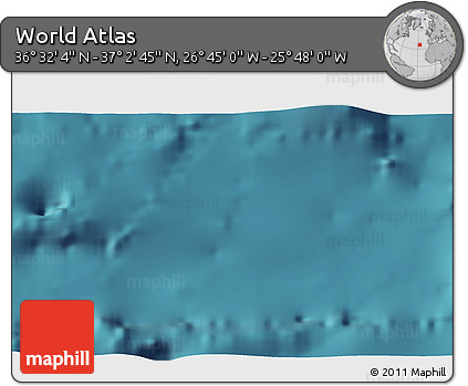 Satellite 3D Map of the Area around 36° 47' 25" N, 26° 16' 29" W
